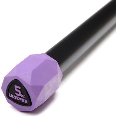 Гимнастическая палка LIVEPRO Weighted Bar 5 кг, фиолетовый