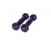 Гантели в виниловой оболочке Inex (пара) 0,45 кг фиолетовый
